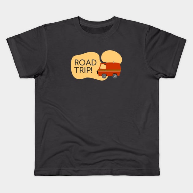 Road trip! Kids T-Shirt by happypalaze